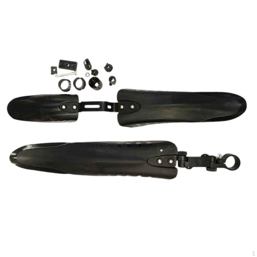 3Piece Bike Mudguard Set 360Degree Adjustable Road Mud Guard Thickened Flexible