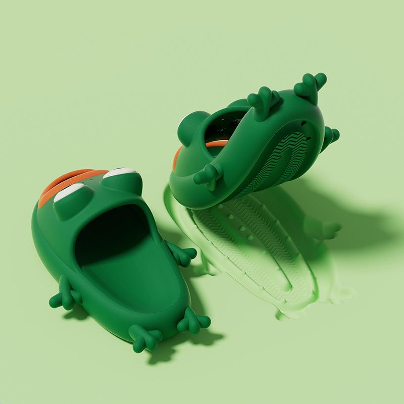 Cute Frog Slides for Men and Women Slippers Breathable Sandals Women's and Men's Shower Shoes Comfort Cloud Soft Slides