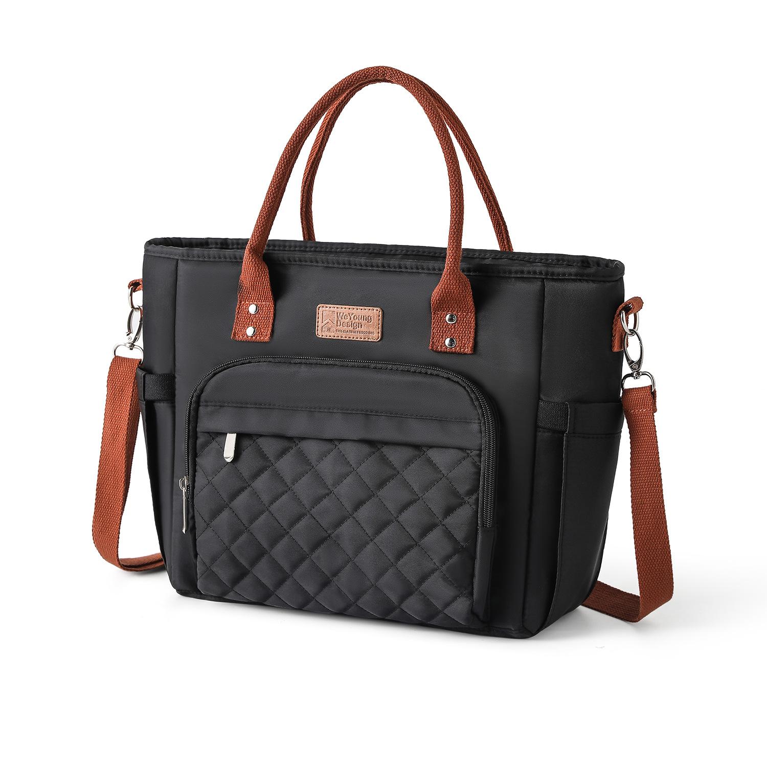 

Waterproof and insulated bags lunch bags for work hand-held large-capacity insulated bento bags чёрный