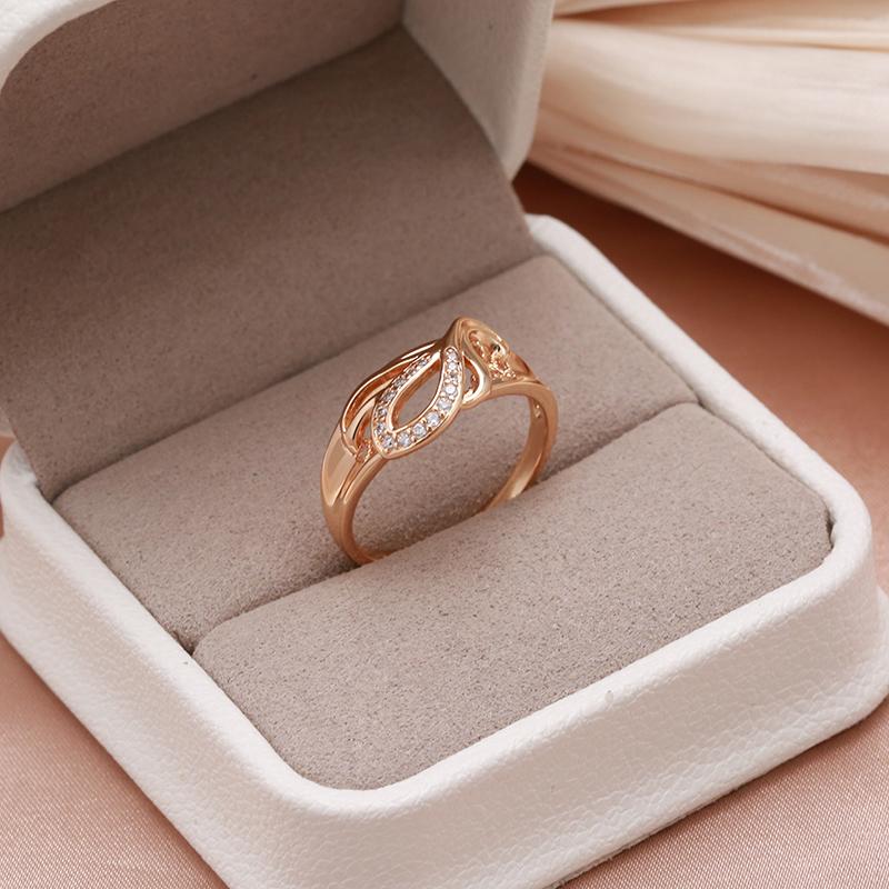 Women's Rings Rose Gold Color Luxury Rings With Zircon For Women Gifts