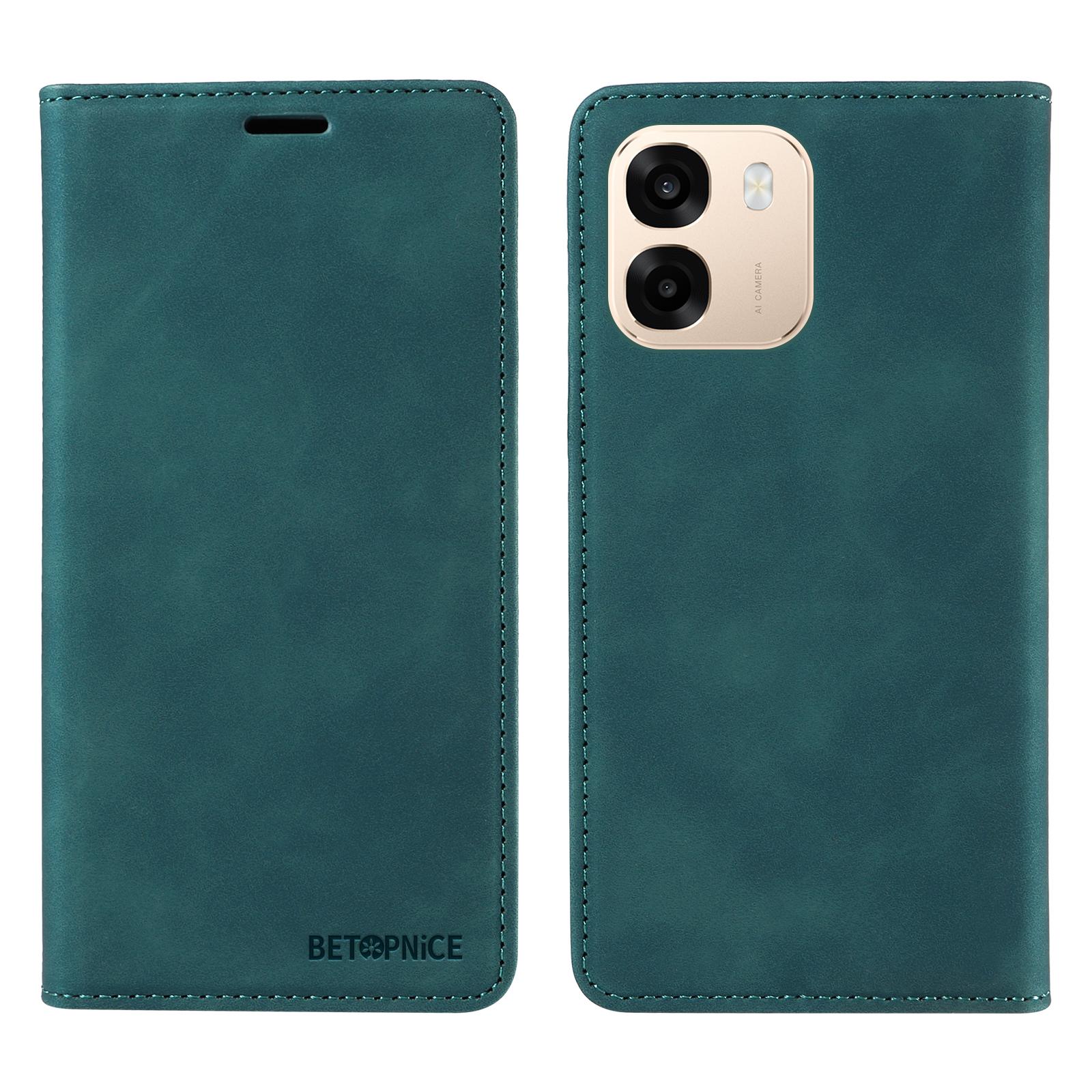 

For Oppo A6x 5G/A6x 4G Case BETOPNICE Magnetic Closure RFID Blocking Wallet Stand Leather Phone Cover