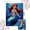 Little Mermaid Diamond Painted Mosaic Art Painting Kit Handmade DIY Gift Home Decor
