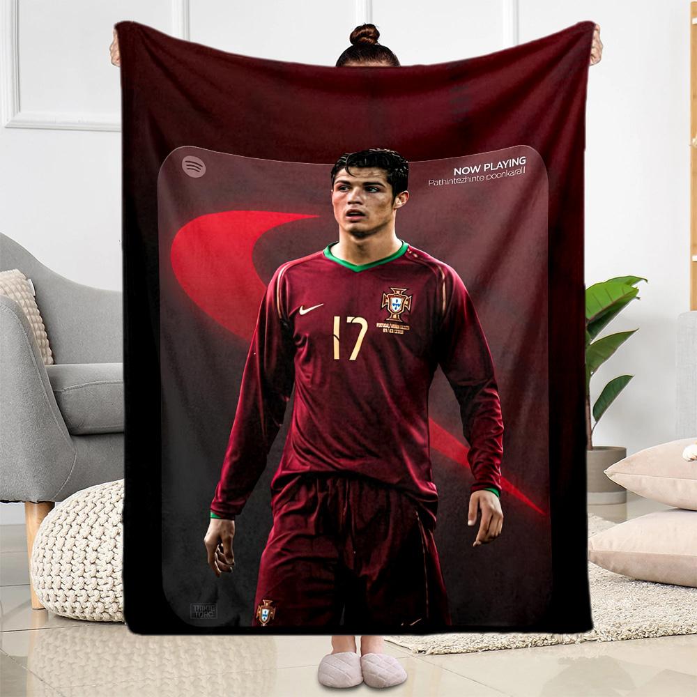 Cristiano Ronaldo Blanket Soft Cozy Great For Bedding Chair Office For All Occasions Warmthful Decor Suitable For Gifting Relatives And Friends
