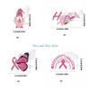 HX6F Gesundheitsbewusstsein Rosa Schleife Anstecknadel für die Feierlichkeiten zum Frauentag Legierung Reversnadel