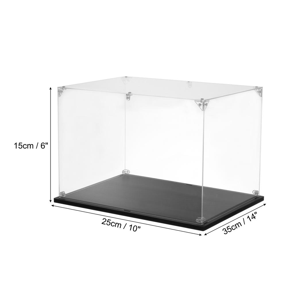 Acrylic Display Case Clear Display Box Show Case Assemble Dustproof Display Box Storage Organizer for Collectibles Action Figure