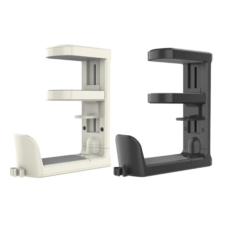 Desk Clamp Headphone Stand Space Saving Desk Headphone Hangers With Side Cable Clip And NonSlip Clamp Gaming Use