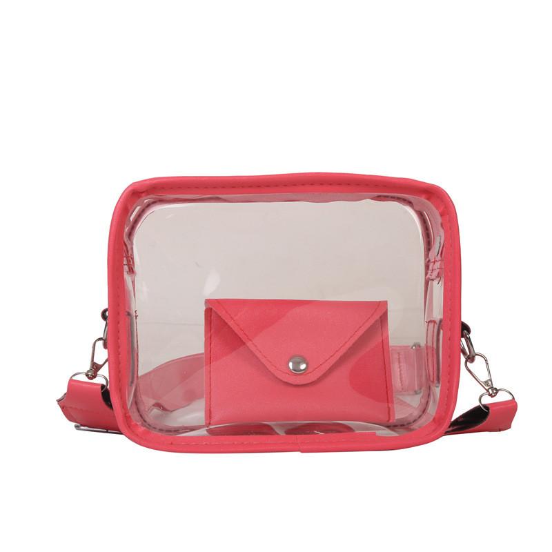 Clear Pvc Envelope Bag With Soft Structure And Single Shoulder Strap For Daily Use