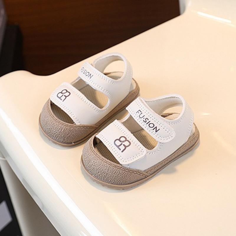 Summer Toddler Closed Toe Sandals Soft Sole Anti-Collision Walking Shoes For Boys Girls