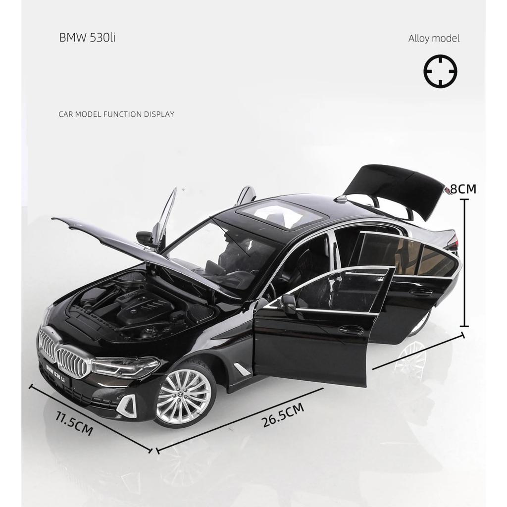 NEW 1/18 BMW 530 LI Alloy Car Diecasts & Toy Vehicles Car Model Miniature Scale Model Car for Children