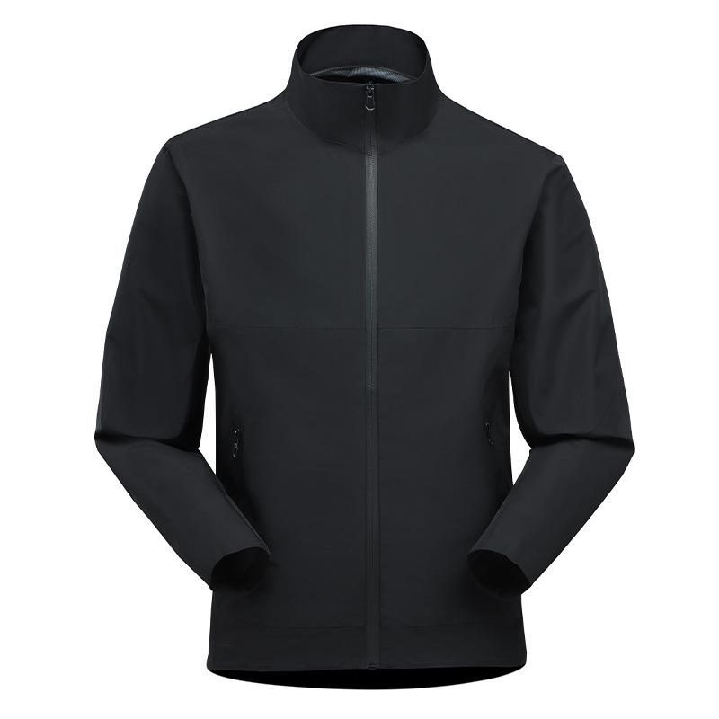 Men's & Women's Trendy Waterproof Windbreaker Jacket with Stand-up Collar for Camping & Mountaineering