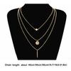 Damen Mehrschichtige Halskette Einfaches Design Mehrere Schichten Legierung Choker Halskette Mädchen Hals Schmuck