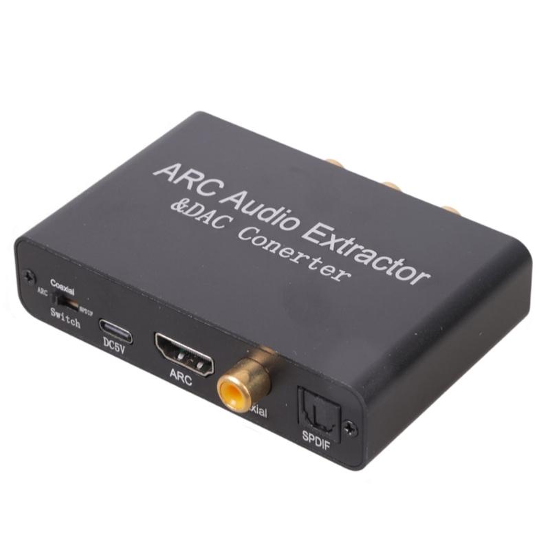 High Fidelitys Sound Converters With HDTV ARCs SPDIF Coaxials Input To Analogs L/R Stereo Output Universal Compatibility For Home Theater
