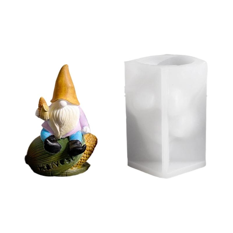 Flexible Resin Mold Dwarf Shape Ornament Molds Easy Releasing Silicone Texture for Epoxy Crafts Creative Wall Decoration