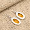 Citrine Gemstone Handmade 925 Sterling Silver Earring Jewelry For Christmas