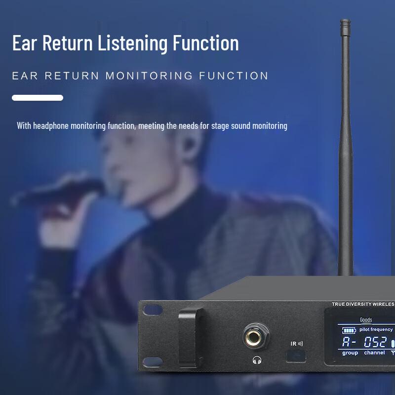 Huido HDQ-6603 Professional True Diversity Wireless Lavalier Microphone System (CN version)