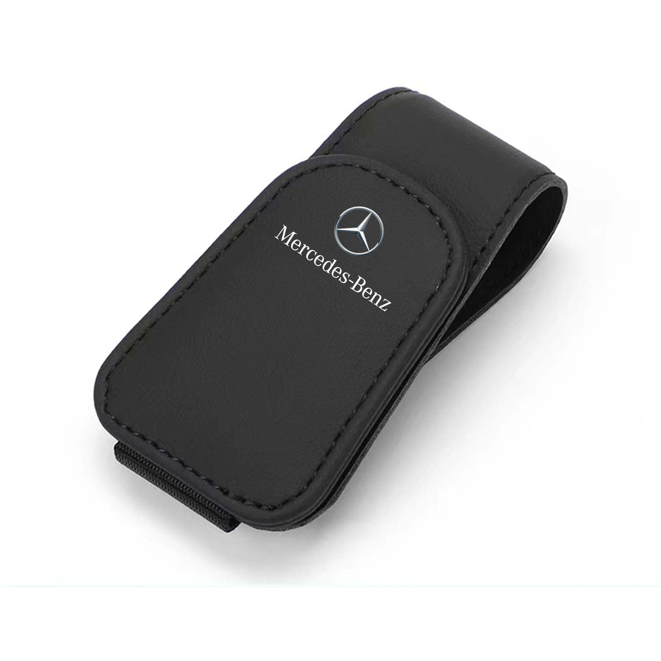 

2025 Горячие Автомобильные Очки Козырек Коробка Авто Очки Солнцезащитные Клипса Карты Аксессуары Для Mercedes Benz AMG W204 W205 W203 W211 W212 W213 W20 For Mercedes Benz чёрный