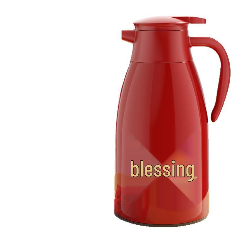 Year of the Horse 2026 Large Capacity Red Thermos Kettle with Glass Liner
