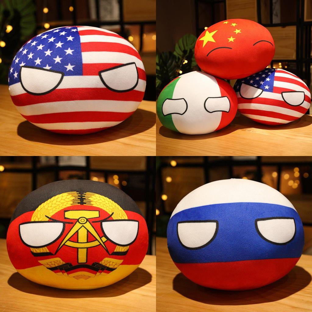 Najnowsza seria pluszaków Pluszowe zabawki Polandball Super miękkie i bezpieczne Idealne jako dekoracja pokoju lub prezent