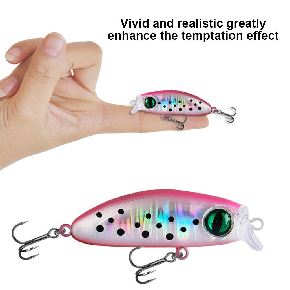 5 Stück gemischte Farben Minnow-Köder Künstlicher Hardbait Wobbler Angelköder für Forellen Barsch Karpfen Angelzubehör