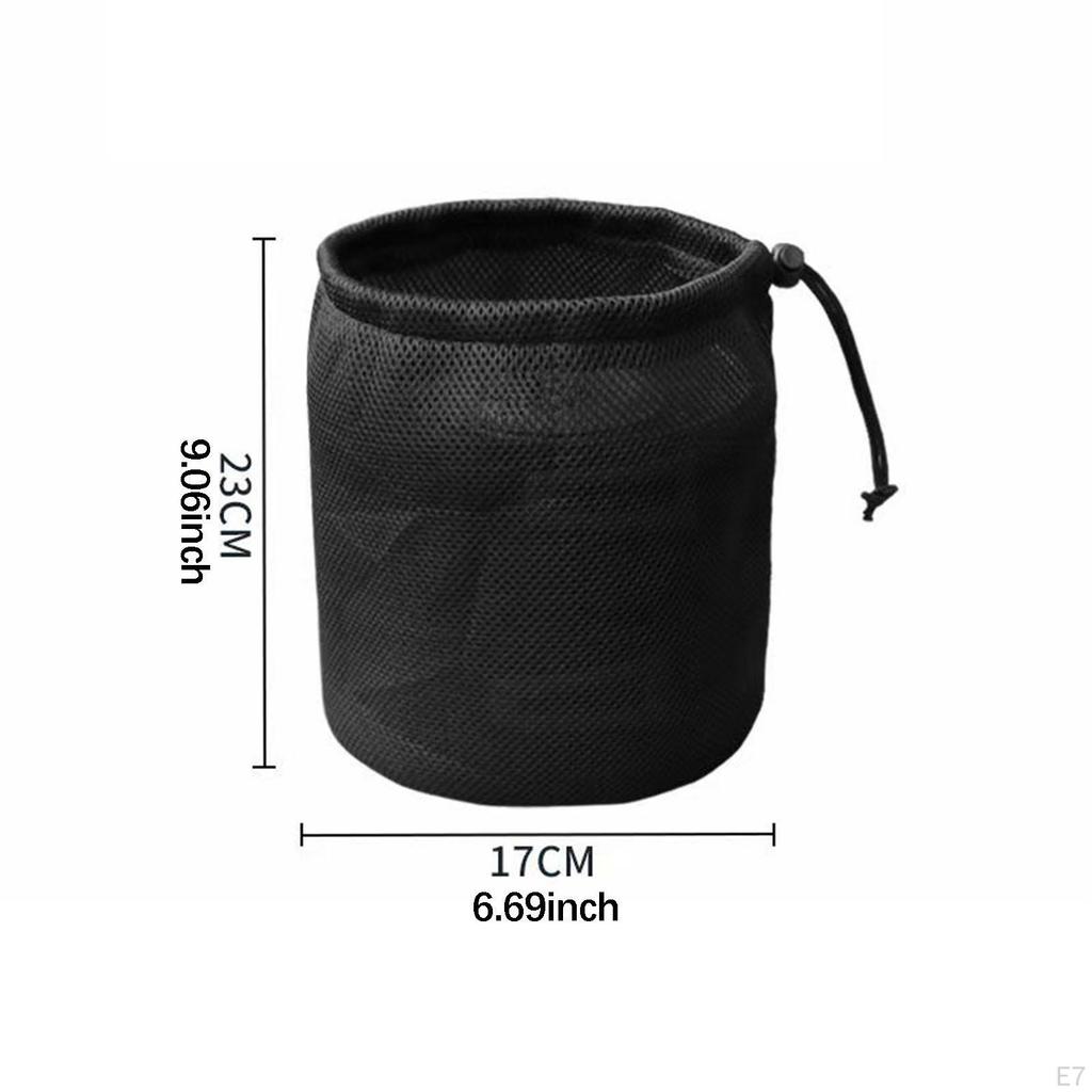 Camping Cookware Bag Pouch Cutlery Storage Utensil with Drawstring Made of Polyester for Outdoor
