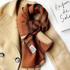 Couple Scarf Men's New Imitation Cashmere Classic Plaid Scarf Women's Winter High End Atmosphere Shawl