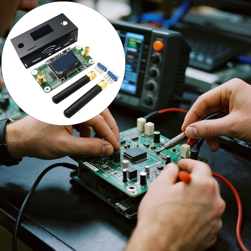Fully Tested MMDVM Double Duplex Hotspot Board with Antennas and Case 10mW Power SMA Connectors Support P25