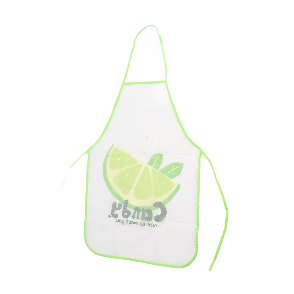 Cute Fruit Cartoon Pattern Kitchen Cooking Apron for Women Men Lemon