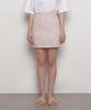 THE-ABON W27 De Tweed Mini Skirt Ivory