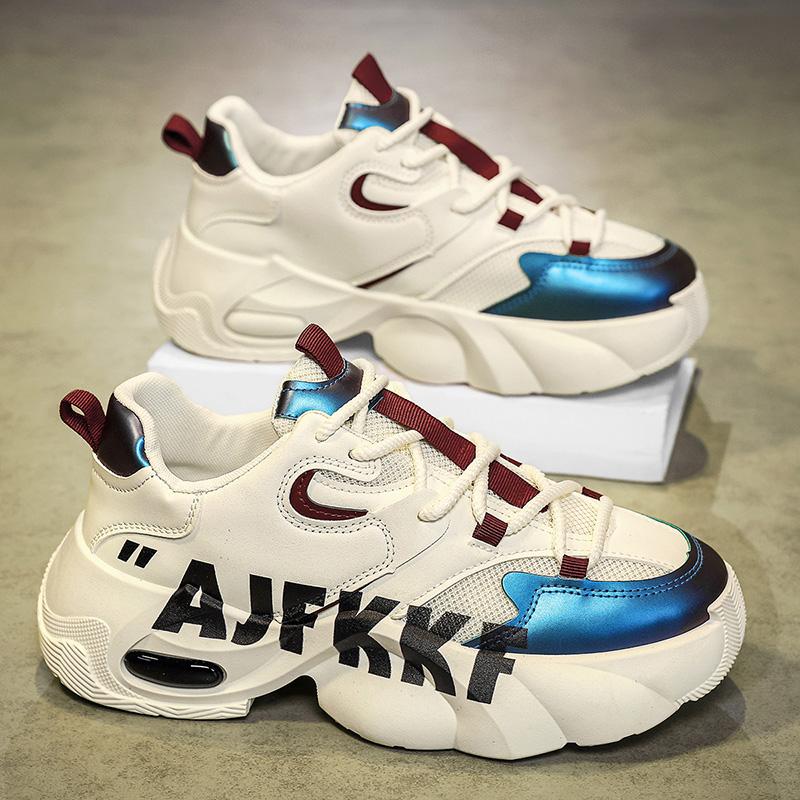 Fashion Mens Casual Sneakers Designer Athletic Jogging Shoes Outdoor Thick Bottom Board Shoes Breathable Anti Slip Walking Shoes