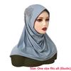 Full Cover Spandex Instant Hijab Solid Color Breathable Underscarf Elastic Islamic Scarf Islamic Wear