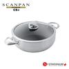 Scanpan Serie Låg Gryta 26cm IH-kompatibel Gryta Gryträtter Ugnssäker PFOA-fri Säker Stekpanna CS+ (Med lock) Tvåhands STRATANIUM+