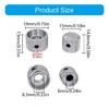 2PCS Metal Guitar Control Knobs Round Knob Set Metal Volumes Knobs for Precise Volumes Tone Tuning On Electric Guitar