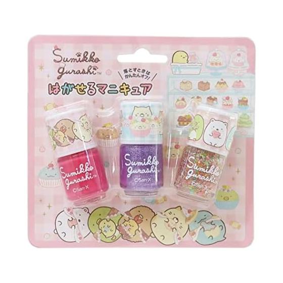 Shobido 3-piece removable nail polish set Cat siblings and sweet shop SK43277