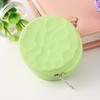 Solid Round Square Silicone Coin Bags Soft Small Designer Zipper Coin Money Wallet Mini Coin Purse Pouch Ear Ring Earphone Storage Bags