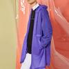 Li Ning Paris Fashion Week Series Loose Sports Mid-Length Hooded Windbreaker Men Outerwear Purple AFDP067-1