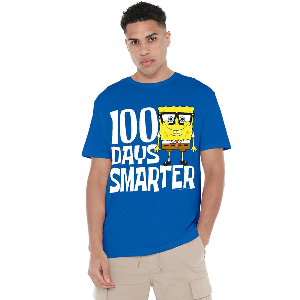 SvampBob Fyrkant Unisex Vuxen 100 Dagar Smartare T-shirt