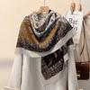 120Cm Cotton And Linen Feeling Large Square Scarf For Women Fashion Decoration Thin Windproof Shawls And Wraps