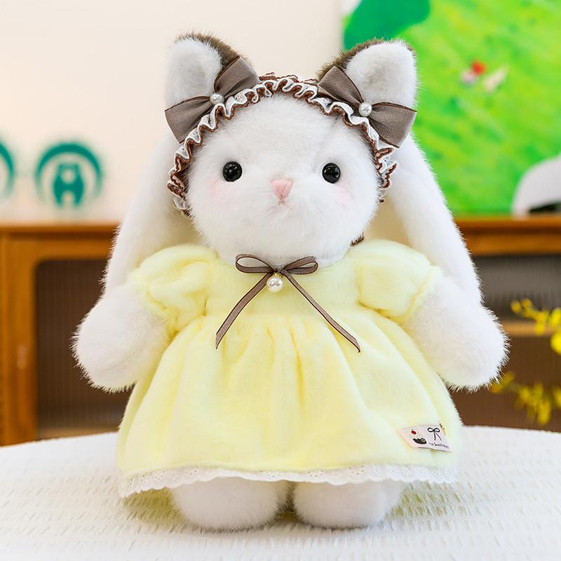 Princess Dress Bunny Plush Toy For Girls Bedtime Decor And Gift Idea