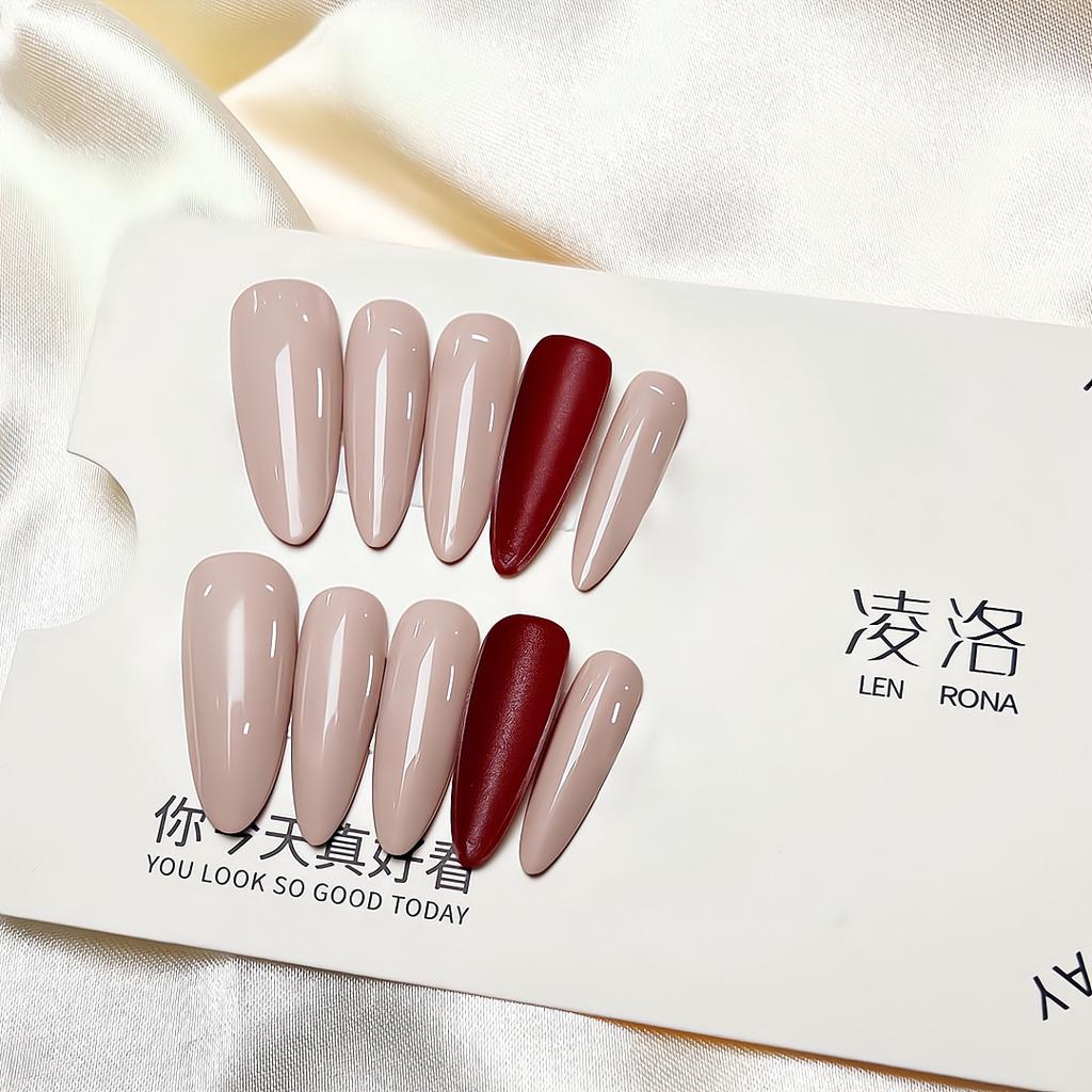 Press On Nails Long Stiletto Glitter Fake Nails Press Ons with Design Reusable Acrylic False Nail Full Cover Glue On Nail Stick On Nail for Women