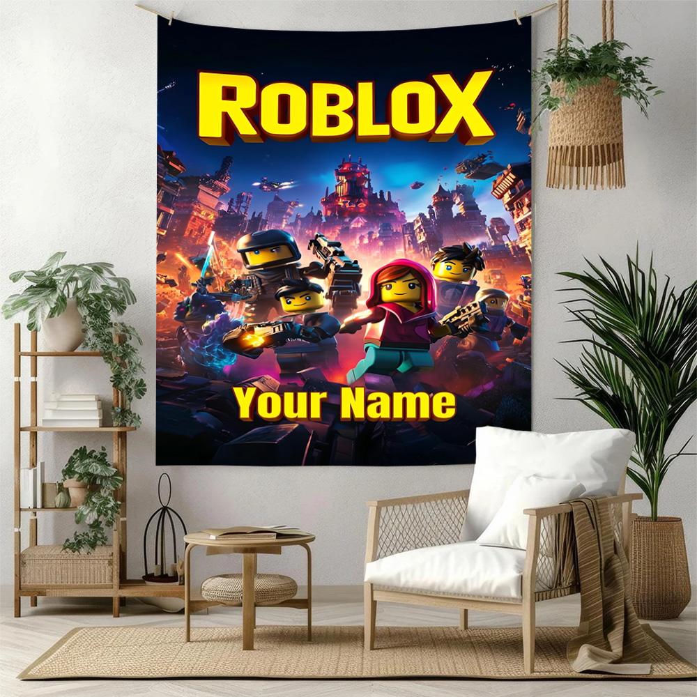 Roblox Custom Wall Tapestry Gift Personalized Tapestry Non-Fading Color Ideal for Home Decor Ideal for All Seasons Gifts For Family Or Friends