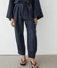 Masimodutti Linen Striped Sarouel Pants