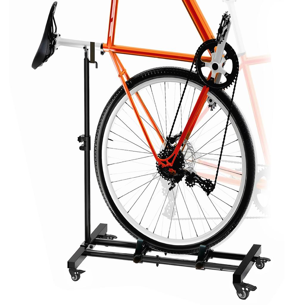 Portable Bicycle Rack Adjustable Height Upright Bike Storage Rack Freestanding Indoor Bikes Holder for Mountain And Road Bikes