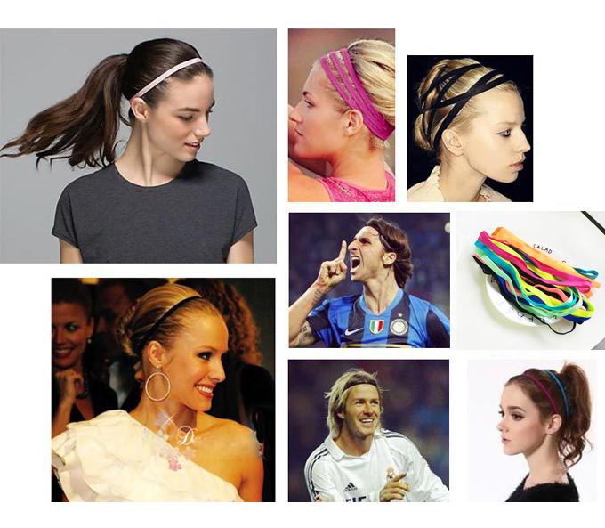 Popular Non-slip Sports Yoga Running Fitness Headband Women Girls Elastic Hair Head Bands Accessories For Men Scrunchy Headwear