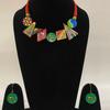 Colorful Clay Music Jewelry Set: Handmade Necklace
