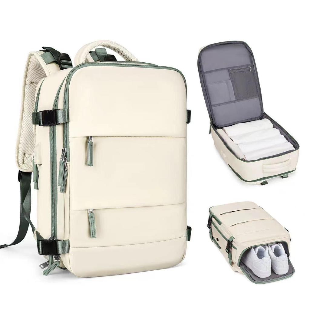 Unisex Travel Backpack: Large Capacity, Wet/Dry Separation, Laptop Compartment