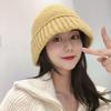 Maillard Autumn and Winter Hat Women's Korean Version Versatile Woolen Fisherman Hat Korea Dongdaemun Same Style Warm Knitted Hat
