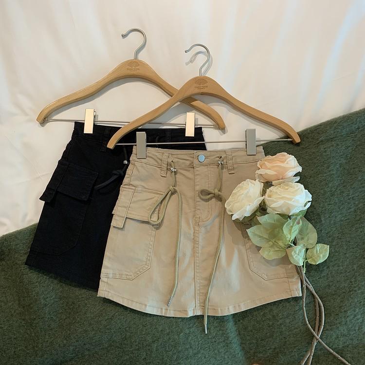 Spicy Girl High-Waisted Denim Mini Skirt - Autumn 2025 Korean Retro Style