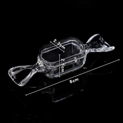 10 Teile/satz Mini Kunststoff Transparent Candy Box Niedlichen Candy-Förmigen Lagerung Container Für Hochzeit Baby Shower Party Dekoration