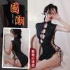 Sexy Female Uniform Pure Desire Retro Cheongsam Dress Sexy Bed Robe Set