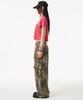 UNKNOWN PLANET Leopard Wide Cargo Pants Brown